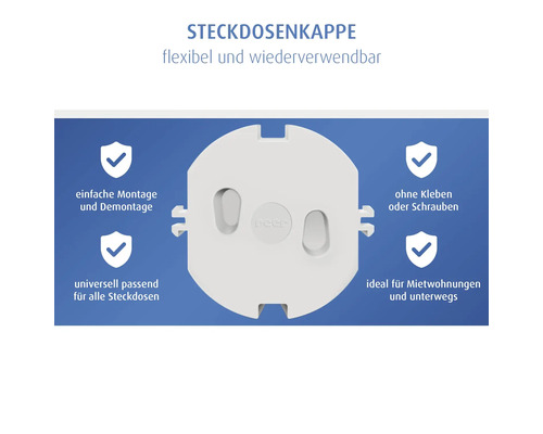 Cache-prise, flexible et réutilisable, pour la protection contre les chocs électriques