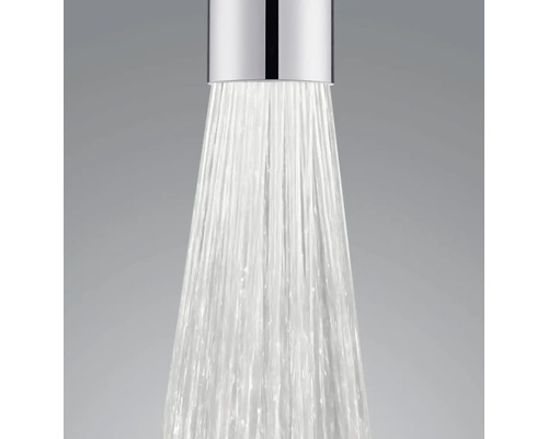 Wasserstrahl aus einem Wasserhahn