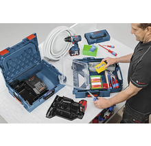 Coffret à outils avec visseuse sans fil et accessoires
