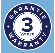Symbole pour trois ans de garantie