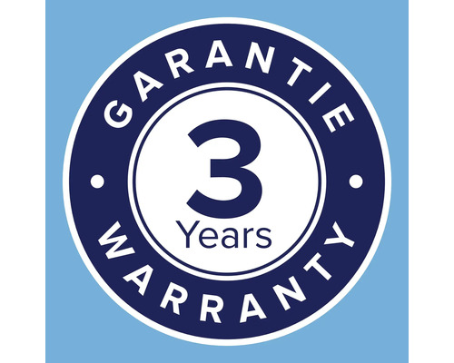 Symbole pour trois ans de garantie