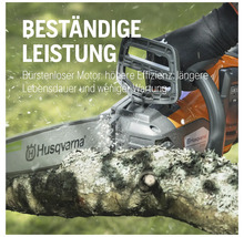 Tronçonneuse Husqvarna coupant une branche