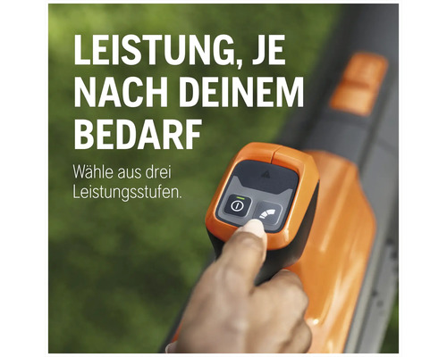Sélection du niveau de puissance sur le ventilateur