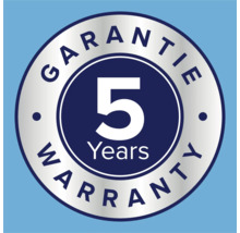 Fünf Jahre Garantie