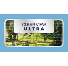 Klare Sicht Ultra-Produktbild mit Blick in einen Garten