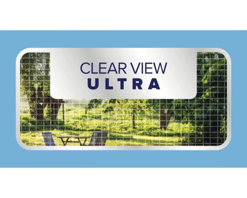 Klare Sicht Ultra-Produktbild mit Blick in einen Garten