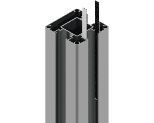 Profilé en aluminium avec joint et brosse