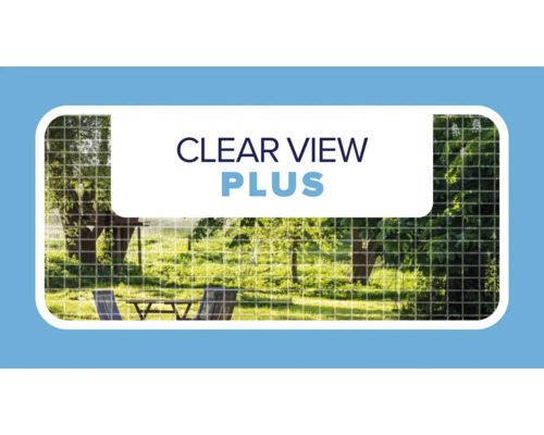 Insektenschutzgewebe Clear View Plus für hohe Transparenz und klare Sicht auf den Garten.