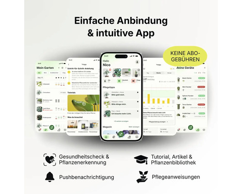 Application pour le soin des plantes avec reconnaissance des plantes, bilan de santé, instructions d'entretien, tutoriels et sans abonnement.
