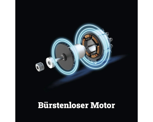 Moteur sans balais en vue éclatée montrant les composants internes tels que le rotor et le stator.