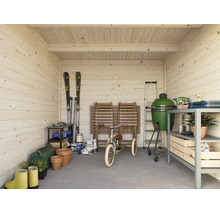Gartenhaus Palmako Ella 6,9+10 m² 614 x 340 cm dunkelgrau-weiß