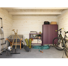 Gartenhaus Palmako Ella 8,7 m² 300 x 300 cm hellgrau-anthrazit