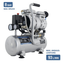 Compresseur Hyundai avec une pression maximale de 8 bars et un débit d'aspiration de 93 litres par minute