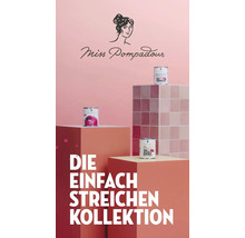 Miss Pompadour Lacke und Grundierungen für die einfache Streichkollektion präsentiert auf Podesten