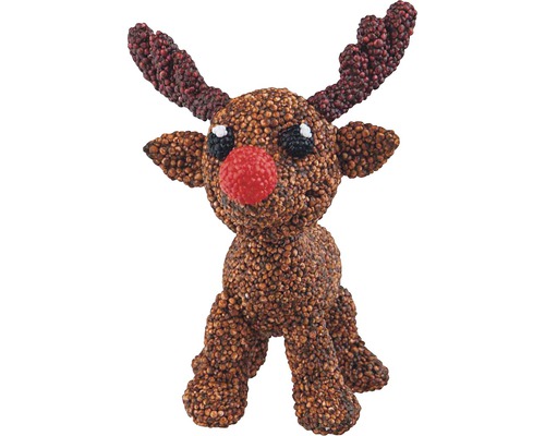 Renne décoratif composé de petites boules pour la période de Noël