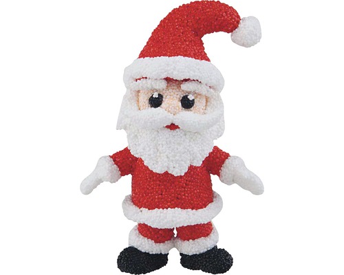 Figurine de Père Noël en boules de polystyrène