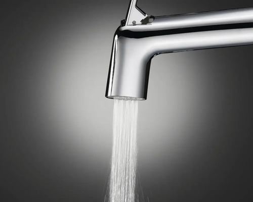 Mitigeur de cuisine avec douchette extractible et jet d eau