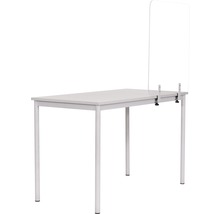 Cloison de protection hygiénique en verre pour la table sans cadre 90x90 cm