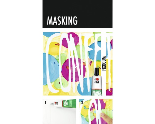 Marabu Fixogum Maskierflüssigkeit für die Gestaltung von Farben