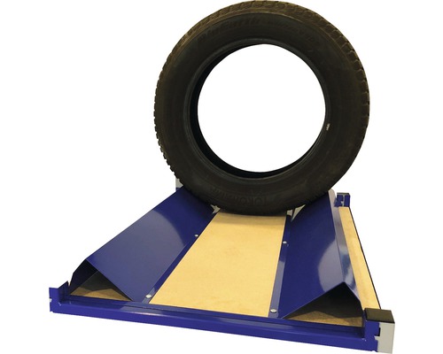 Cornière de support pour pneus Industrial 100x1000x180 mm 2 pièces bleu