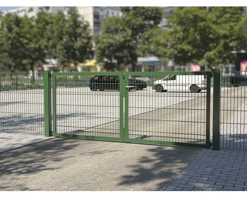 Portail double portail de jardin en métal