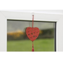 Fenster- und Türhaken Stahl weiß 3 Stück