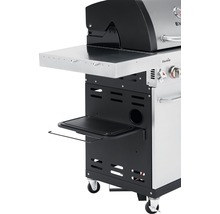 Gril à gaz avec table d''appoint et étagère