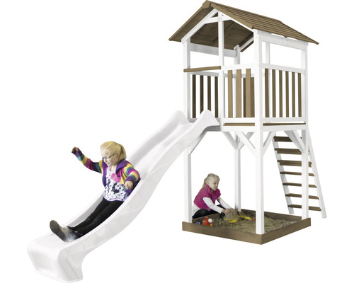 Kinderrutsche mit Spielturm und Sandkasten für den Garten