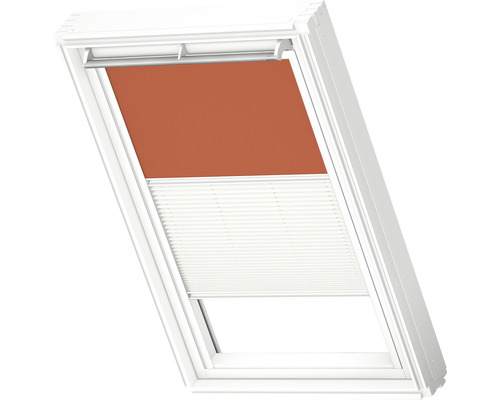 Fenêtre de toit avec store occultant et store plissé