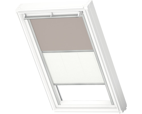 Fenêtre de toit avec store occultant et plissé