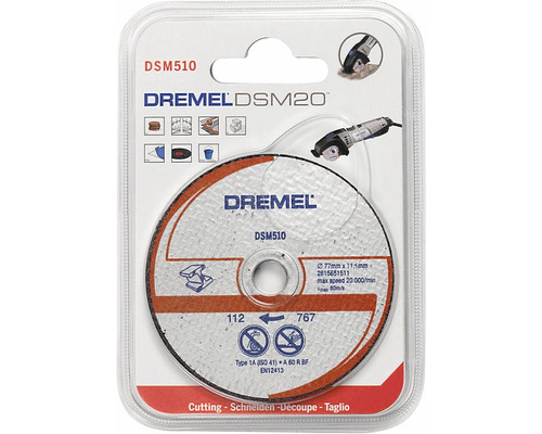 Dremel DSM510 disque à tronçonner sous blister