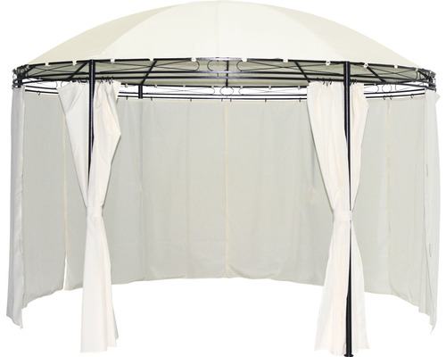 Gartenpavillon mit Dach und Vorhängen