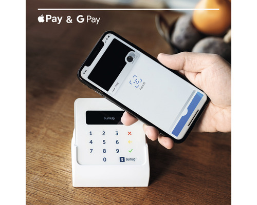 Paiement sans contact avec un smartphone sur le terminal de carte SumUp