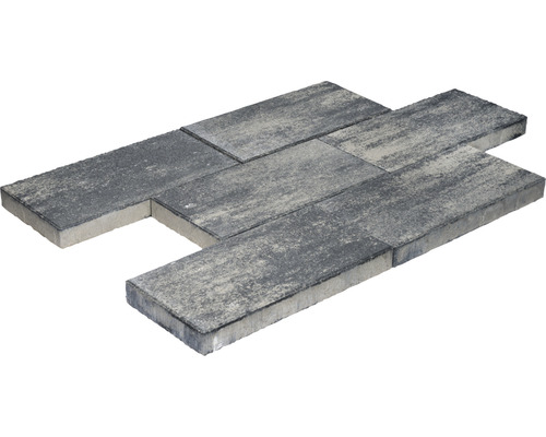 Rechteckige Pflastersteine aus Beton