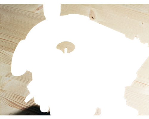 Isolationsunterlegscheibe auf einem Holzboden