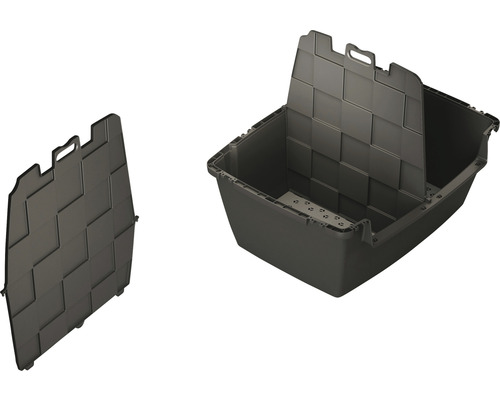 Offene Katzentoilette mit abnehmbarem Deckel