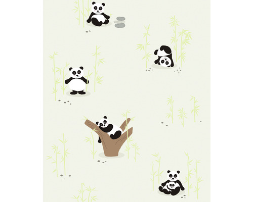 Tapete mit Panda-Motiv und Bambus