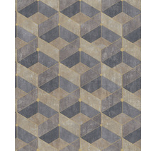 Tapete mit geometrischem Würfelmuster