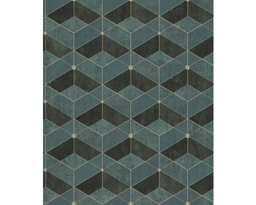 Tapete mit geometrischem Würfelmuster