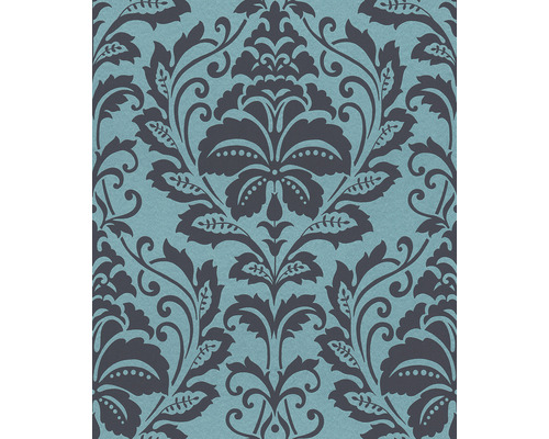 Tapete mit floralem Damastmuster