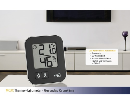 MOXX Thermo-Hygrometer zur Messung von Temperatur und Luftfeuchtigkeit