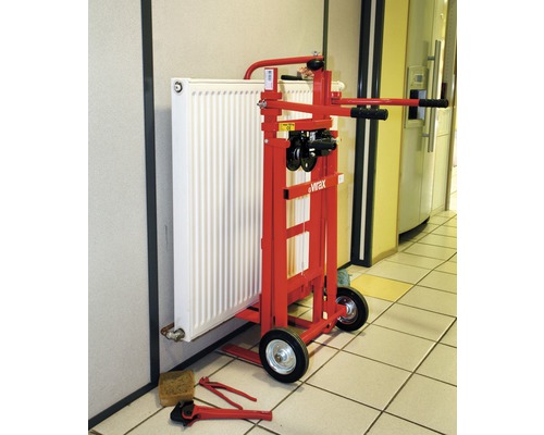 Chariot de transport de radiateur avec radiateur et outils