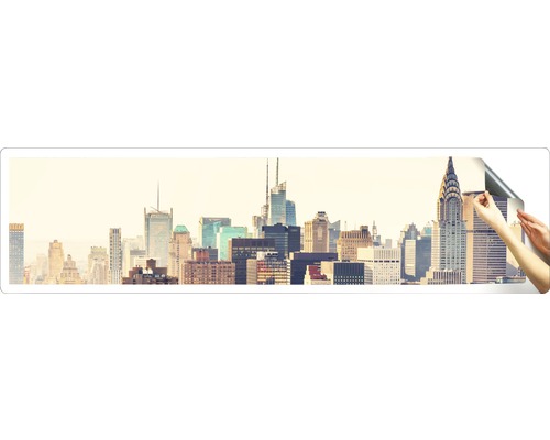 Autocollant mural avec la silhouette de New York