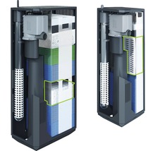 Filtre interne pour aquariums en deux vues
