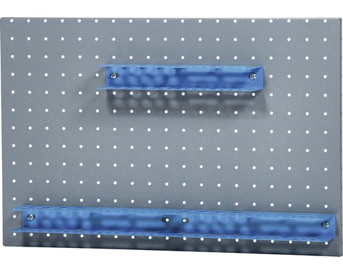 Panneau perforé avec deux supports d''outils