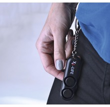 Alarme de poche avec porte-clés 120 dB PL/30 X4-Life noir-thumb-3