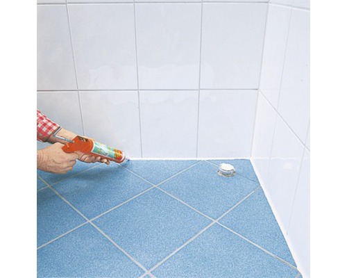 Silicone pour salle de bains Lugato Comme du caoutchouc noir 310 ml -  HORNBACH