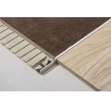 Winkel-Abschlussprofil Dural Durosol Edelstahl Länge 100 cm Höhe 12,5 mm