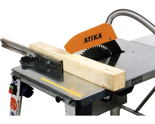 Scie circulaire de table Atika avec pièce à usiner en bois
