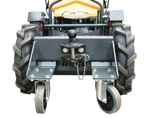 Logo Belle avec attelage de remorque et roues